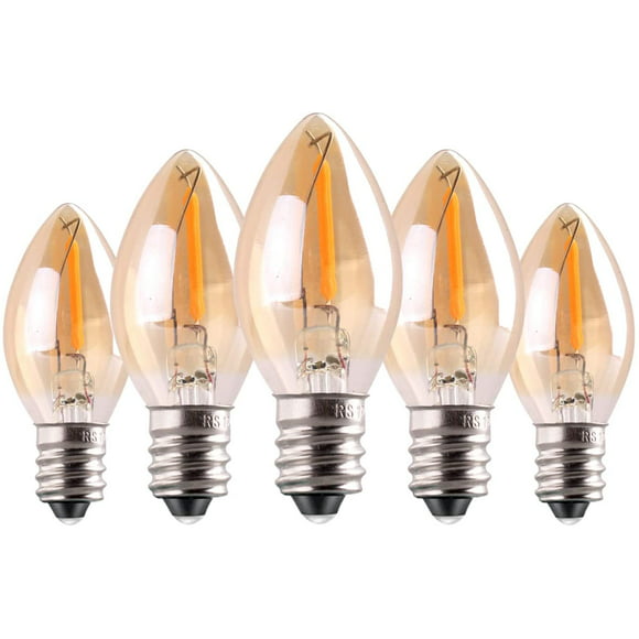 High Brightness 6 Pack Dimmable Bulbs Hizashi 25 Watt EQV Himalayan Salt Lamp Light Bulbs LED Mini Bulbs E12 Candelabra Socket 2700K Warm White UL Listed T22-25-6-WW 
